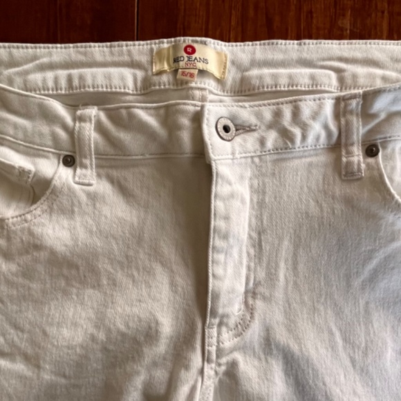 NWOT RED Jeans NYC White Skinny Jeans - Picture 10 of 12